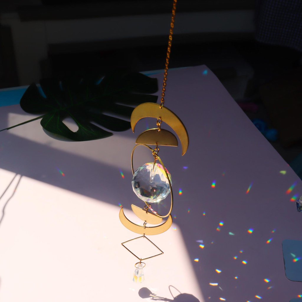 Glass Crystal Prism Suncatcher (B14)