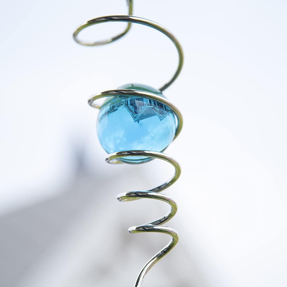 Spiral Gazing Ball Spinner close up