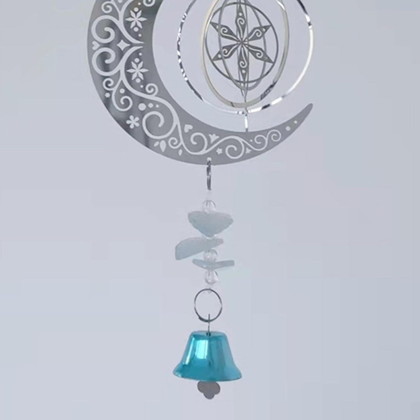 Rotating Moon Wind Chime Hanging Decor pendant