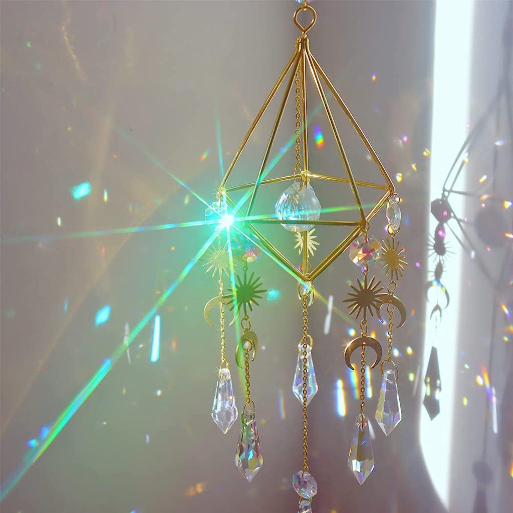 Glass Crystal Prism Suncatcher (B12)