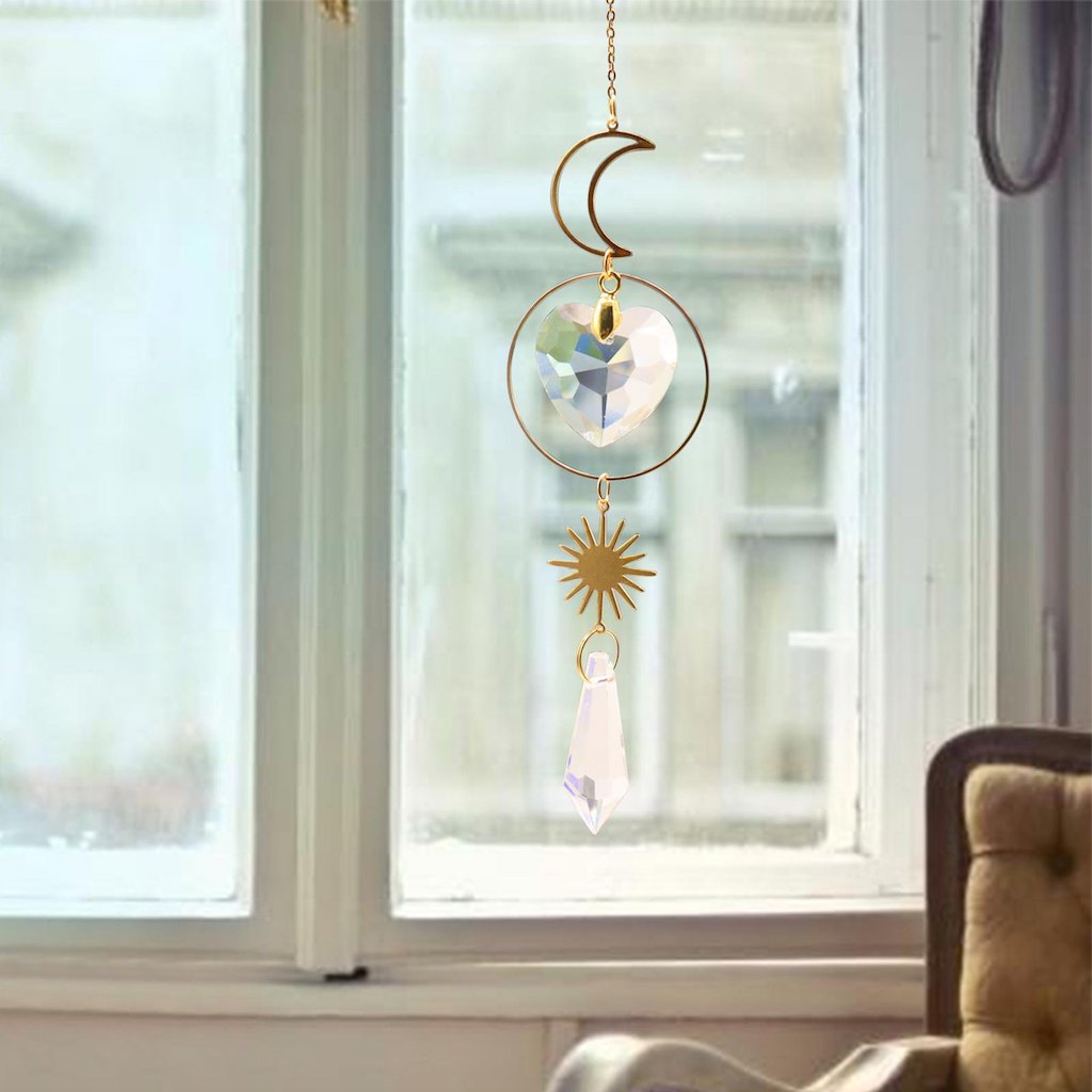 Glass Crystal Prism Suncatcher (B26) window