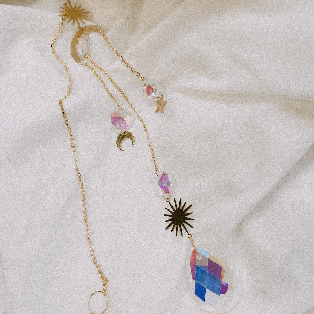 Glass Crystal Prism Suncatcher (B10)