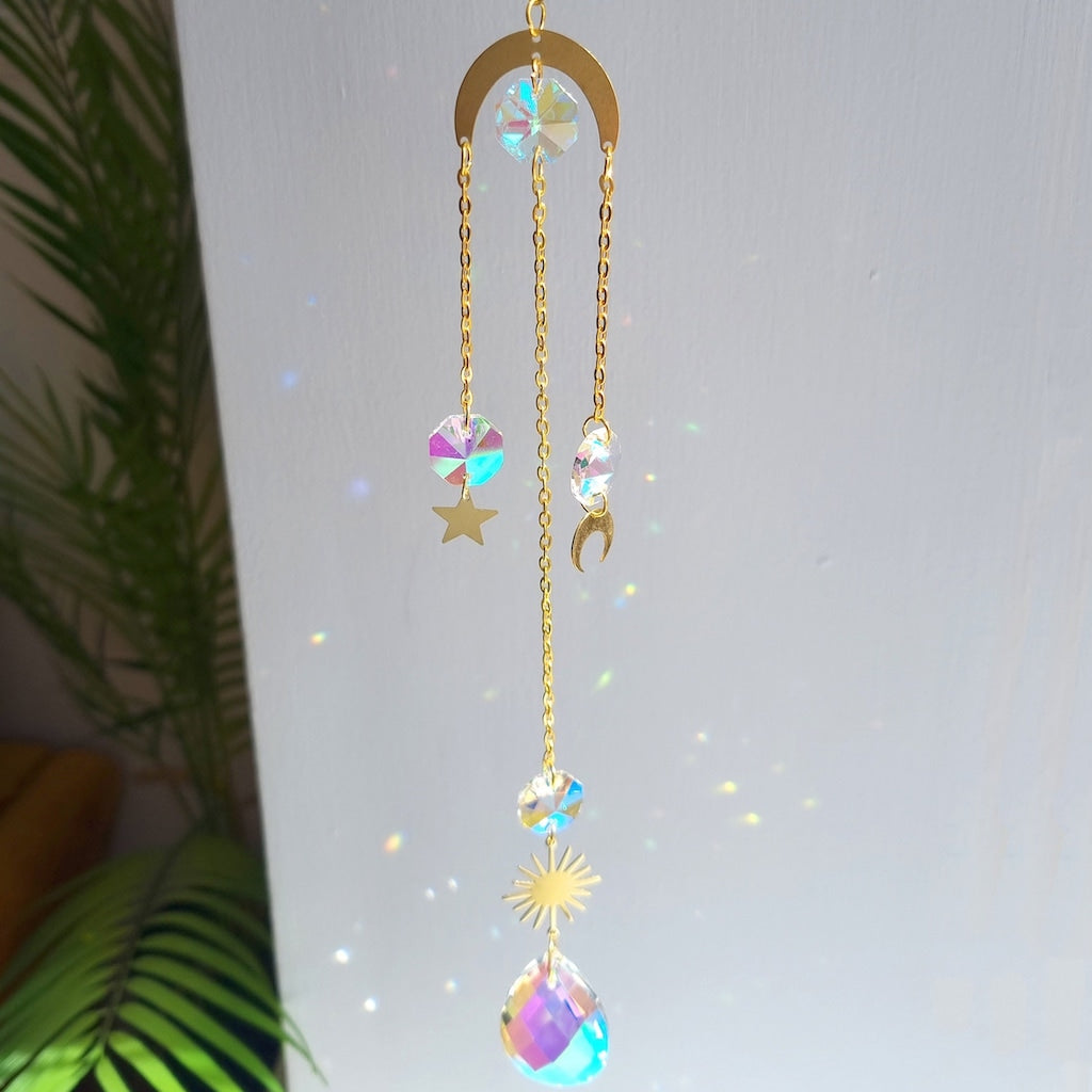 Glass Crystal Prism Suncatcher (B10)