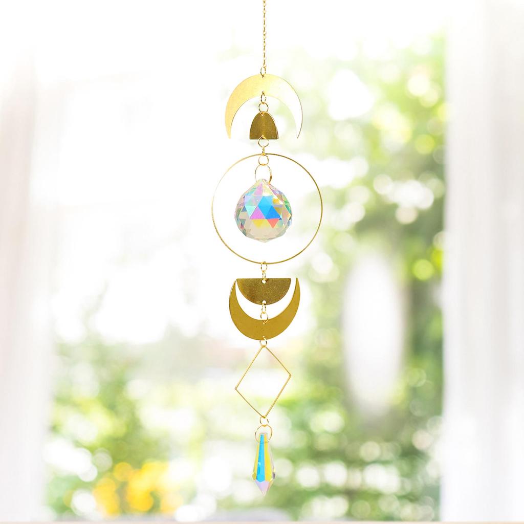 Glass Crystal Prism Suncatcher (B14) in balcony