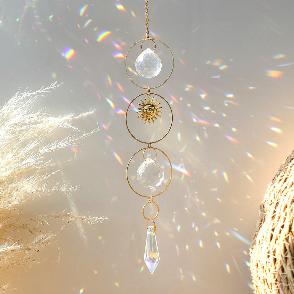 Glass Crystal Prism Suncatcher(B2) reflection