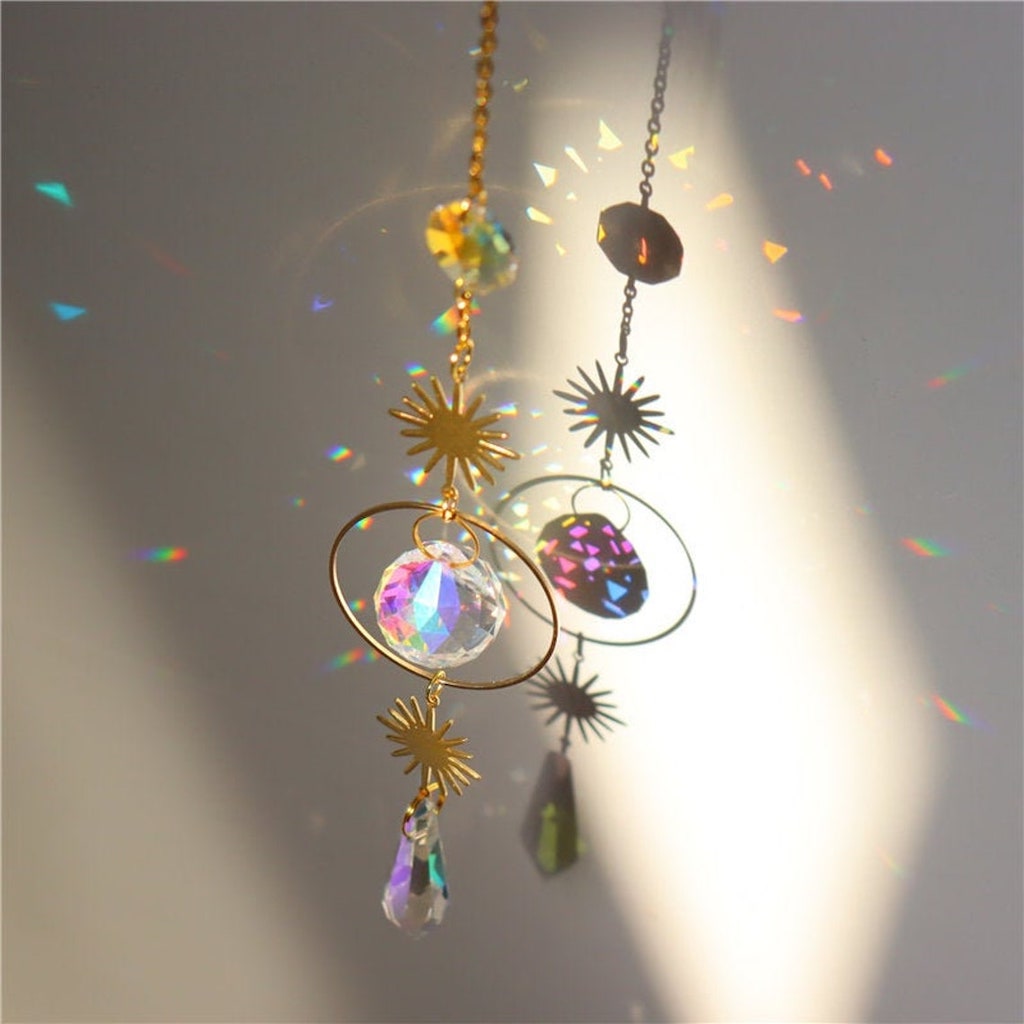 Glass Crystal Prism Suncatcher (B4)