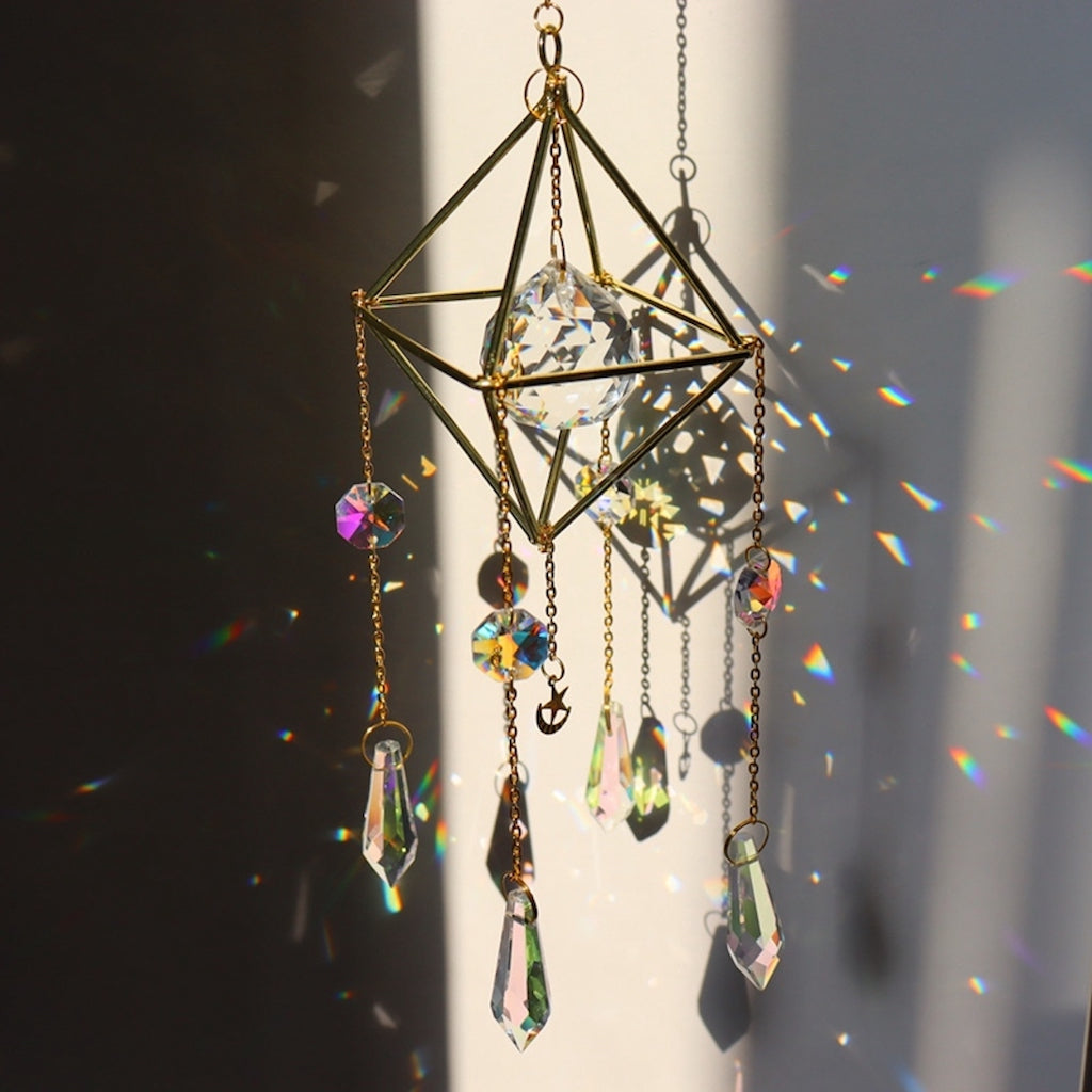 Glass Crystal Prism Suncatcher (B6)