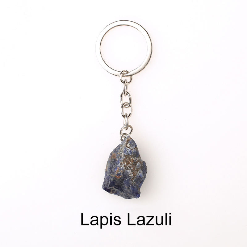 Raw Crystal Keychain (Lapis Lazuli)
