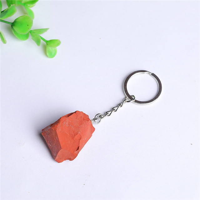 Raw Crystal Keychain (Red Jasper)