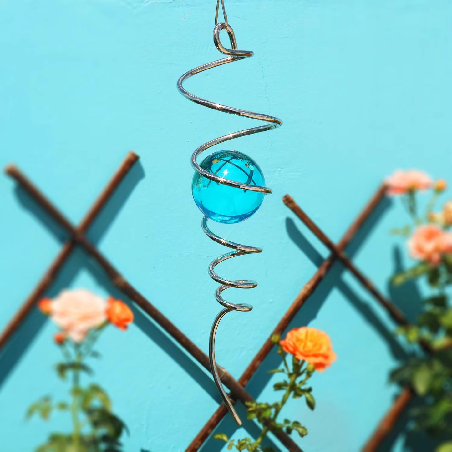 Spiral Gazing Ball Spinner