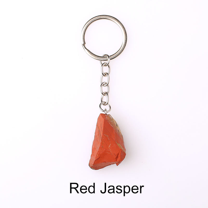 Raw Crystal Keychain (Red Jasper)