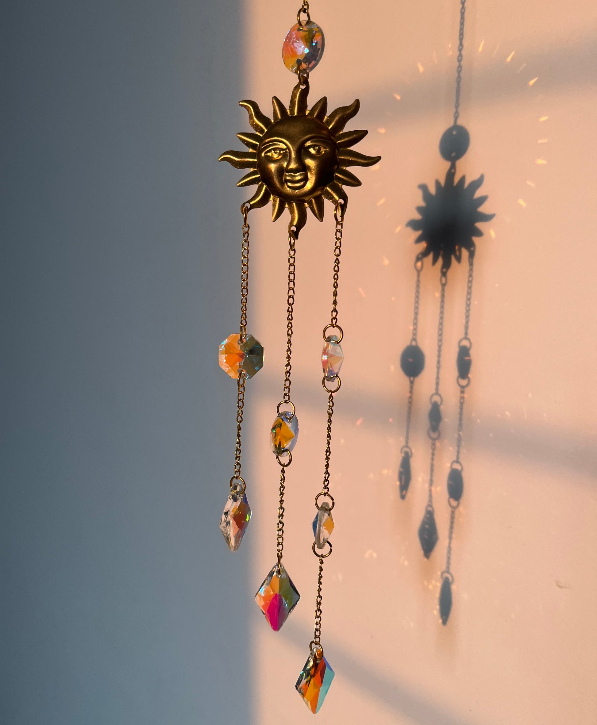 Surya Crystal Suncatcher close up