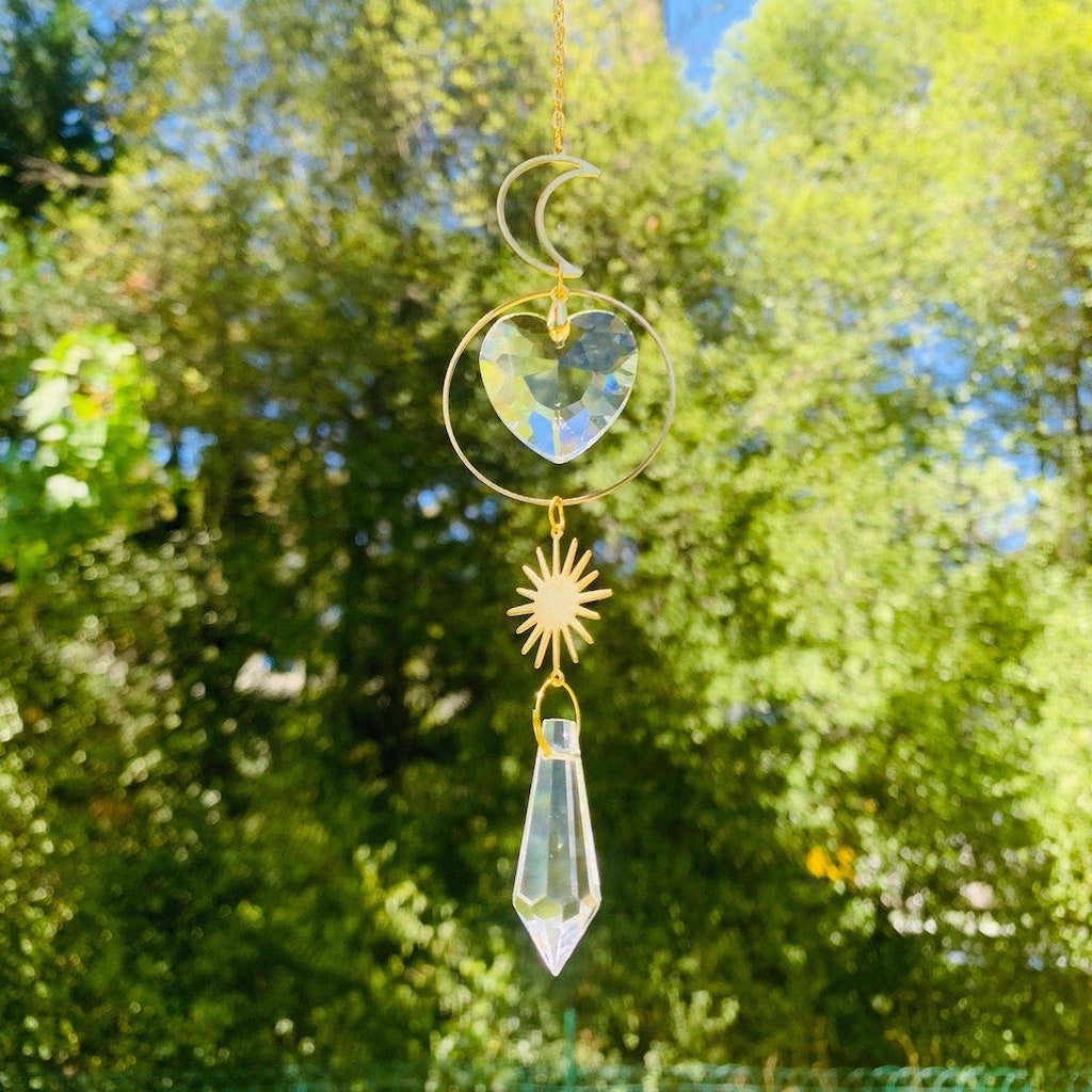 Glass Crystal Prism Suncatcher (B26) sun