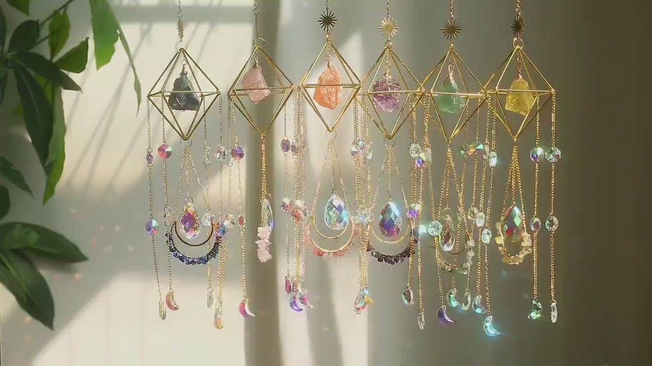 Raw Crystal Suncatcher (Lapis Lazuli) video