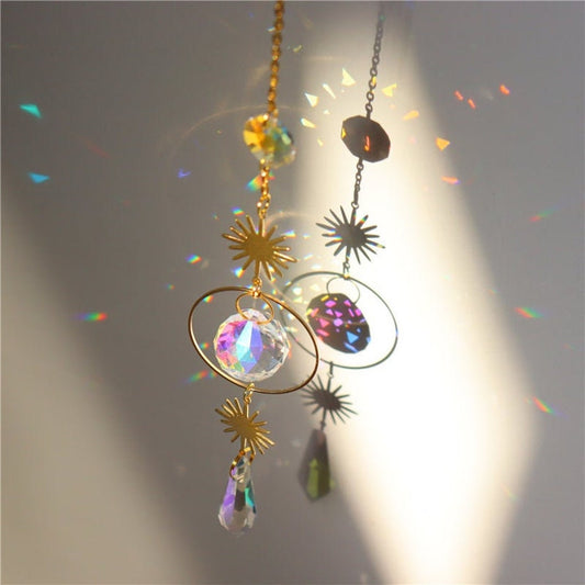 Glass Crystal Prism Suncatcher (B4)
