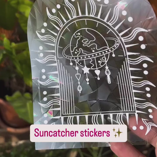 Suncatcher sticker video