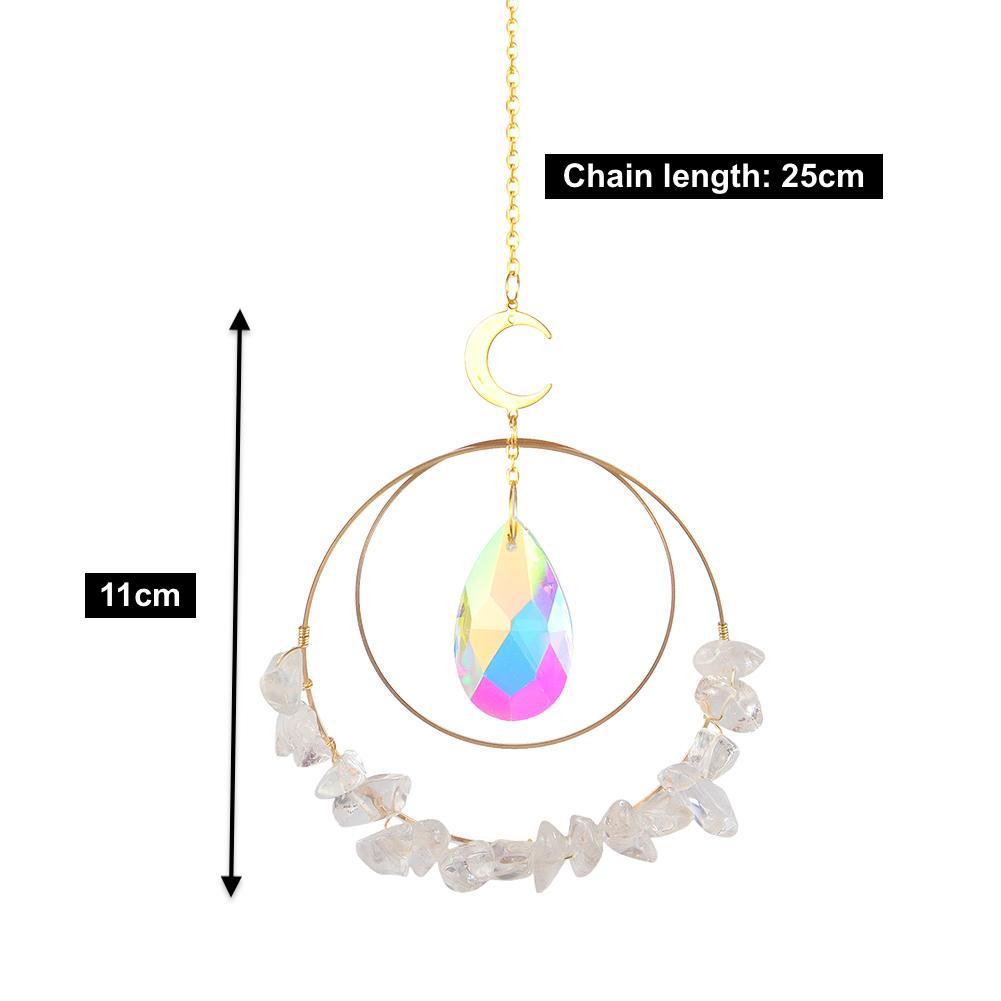 Opalite hanging crystal quartz suncatcher dimensions